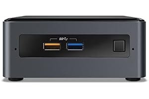 Intel Captronic Mini PC Nuc Dual-Core Turbo 2X 2.70GHz, 128GB SSD, 8GB DDR4, UHD 600 Graphics, 4K Resolution, WiFi, Bluetooth, USB 3.0, 2X HDMI, Windows 10 Pro, Complete PC