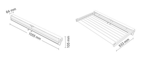 Artweger 2A6WH ArtDry Wandwäschetrockner 100 cm, weiß - 5