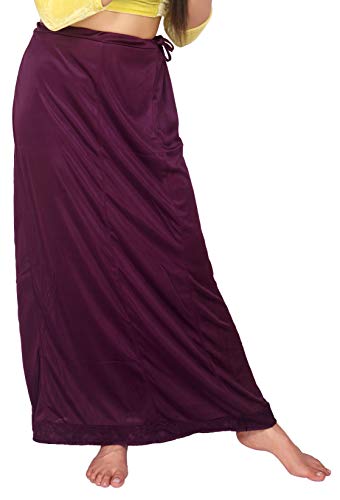 CarrelWomen's Plain/Solid Half Slip (AGSPL-3772W-VXY-PC-02-DPURPLE-FS_Purple_Free Size)