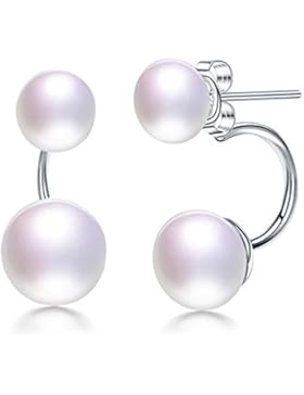 Kim Johanson Damen Doppel Perlenohrringe