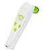 brother max® 6-in-1 Baby Thermometer - Projection Digital Thermometer, Non-Contact, Silent and Easy to Use, Accurately Measure Temperature of a Room, Bath Water, Food, Liquid and Skin. (White/Green)