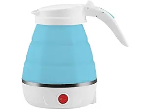 Sevia Portable Electric, Dry Boil Protection, Food Grade Silicone Foldable Electric Kettle for Fast Boiling Water, Camping Travel and Office Use - 600ml (Multi Color)