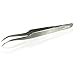 NYK1 Individual Precision Eyelash Tweezers - Pointed, Curved or X Cross in Silver or Pink. Ultimate Strong Highest Quality German Steel made to last