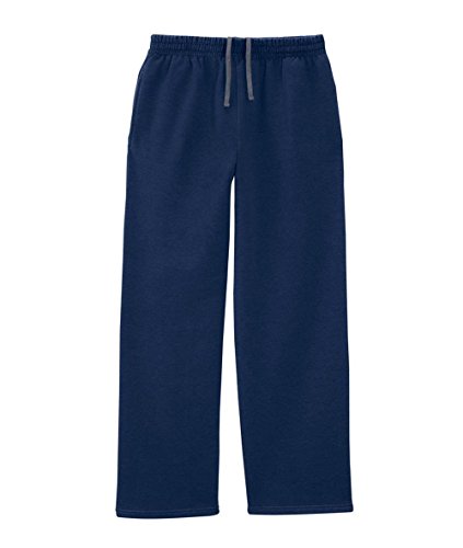 Sf74 Fruit Of The Loom Mens Open Bottom Sweatpants Pockets