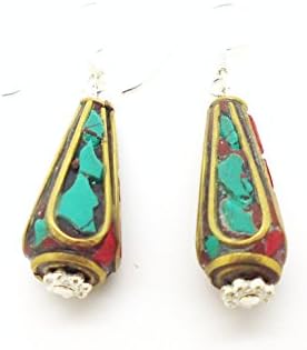 tanglz and Turquoise Clip On Earrings Solid Silver 925/1000, Stone Spa Body Lotion Free Shipping with Tracking