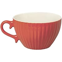 Excelsa Parisienne taza jumbo 400 ml, porcelana, rojo, 11.5 x 11.5 x 7.2 cm