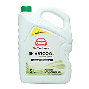 GoMechanic Smartcool Coolant Antifreeze Green Concentrate 1:3 for Passenger & Commercial Cars, 5L