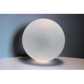 1 Bille d'art de 10 cm en verre de Bohême dépoli pour un effet sablé Grande Bille Givrée de 100 mm 1 Bille d'art de 10 cm en verre de Bohême dépoli pour un effet sablé Grande Bille Givrée de 100 mm