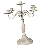 Schmiedeeisen Kandelaber Entworfen für 5 Lichter, 11,81 Zoll Tall Candle Holder.