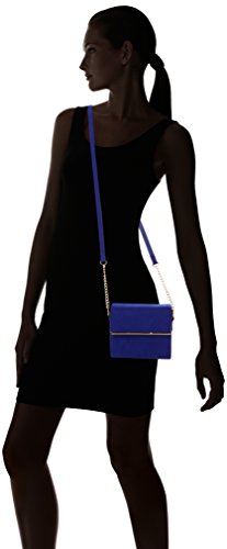 New Look Women's Fever Cross-Body Bag Blue (Mid Blue)