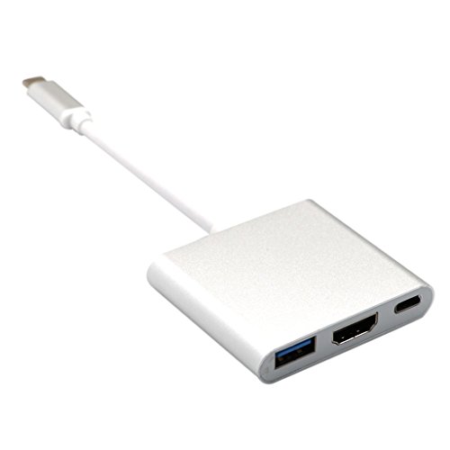 Gazechimp 3in1 USB 3.1 Typ-C zu USB 3.0 / 4K HDMI / Typ-C Female HUB Adapter