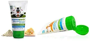 Mamaearth Milky Soft Natural Baby Face Cream for Babies 60mL & Mineral Based Sunscreen for Babies, White, 50ml