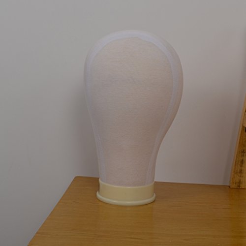 New Style Light weight Canvas Head, Block Wig Display, Mannequin (22 inches)