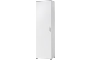 AVANTI TRENDSTORE Berbenno - Armadio multiuso in legno laminato con 1 anta a battente e 6 ripiani, disponibile in diversi colorazioni. Dimensioni LAP ca. 50x184x35cm