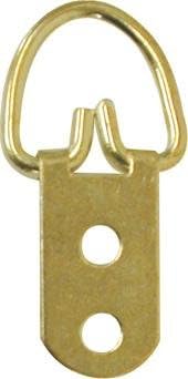 2-HOLE HEAVY-DUTY HANGER - Brass Plated - Pack of 4 - Free UK postage