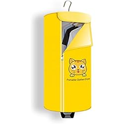Séchoir Portable Petit Format Dortoir Séchoir Électrique,Peut Être Ajouté Aux Huiles Essentielles,Yellow