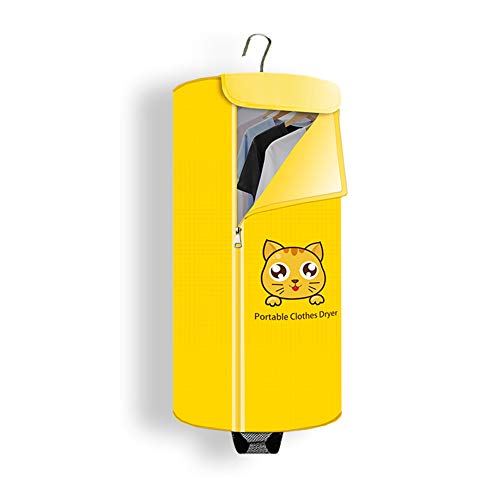 Séchoir Portable Petit Format Dortoir Séchoir Électrique,Peut Être Ajouté Aux Huiles Essentielles,Yellow