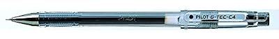 Pilot G-TEC-C4 Lot de 12 Stylo à bille Pointe hi-tech extra-fine Encre gel Noire Corps plastique avec capuchon