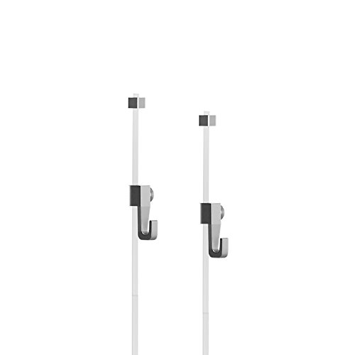Bilderschienen Galerieschienen 1 Meter in Weiß – komplettes Set inkl. Perlonseile und Bilderhaken von Hang-it - 2