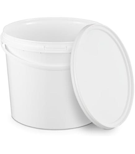 8 Secchi Da 1,0 L Con Coperchio * Per Alimenti * 1 Litro * Colore