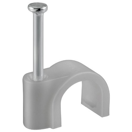 Preisvergleich Produktbild Nagelschelle Kabelschelle grau max. Kabeldurchmesser : 10,0 mm - 500 Stück