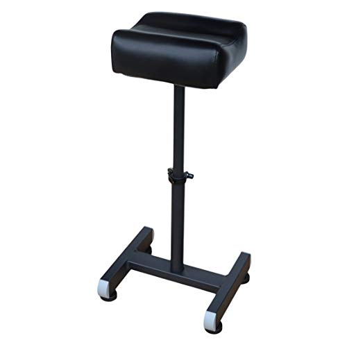 Floreo POLIRONESHOP Dakota Poggiagamba Regolabile per Pedicure Studio Tattoo Piercing (Nero)