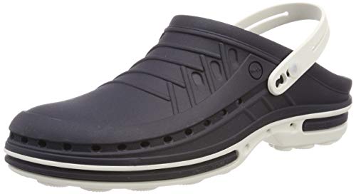 WOCK Clog, Zuecos Unisex Adulto, Azul (Weiss/Navy 4500102-37), 37/38 EU