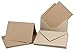 Produktbild 50x Kartenset DIN B6 Faltkarten mit Umschläge // Naturpapier // Recycling - Naturfarbe braun