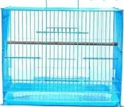 Bird Cage for Budgies , Finches, Cockatoo, Parrot , Hamsters, Guinea Pig with Wooden Perch , 2 Water Container, Trash Tray (Color May Vary - 24 x 16 x 15.5 inches)