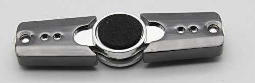 Fidget Spinner Toy Finger Hand Cube EDC - 100% Alloy , Aluminum, Stainless Steel - Japan NSK Hybrid 695 Bearing - High Speed 3-4 Minute Spins - Stainless Steel Electroplating - Stress Reliever Reducer Anxiety ADD ADHD Quitting Bad Habits, Staying Awake. (black)