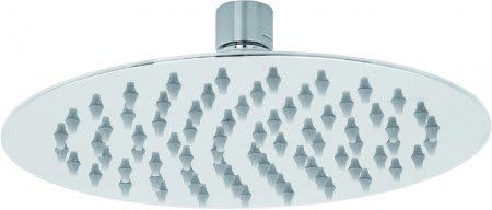 PROFIZEUG24 Design Super Slim Shower Head Rain Shower Round RUND350 MM Stainless Steel High-Gloss Chrome-Plated with Anti-Limescale Pimples