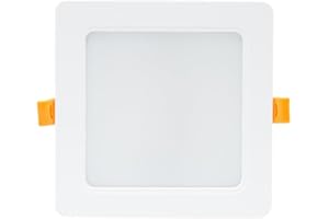 ‎NCC-LICHT NCC-Licht LED Einbauleuchte Downlight DURE 3 Weiß eckig 14,5x14,5cm IP54 12W 1500lm warmweiß 3000K 110°