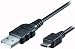 Produktbild E + P TL 592 1 m Micro B USB A schwarz USB-Kabel – USB-Kabel (1 m, Micro B, USB A, männlich/männlich, schwarz, recht)