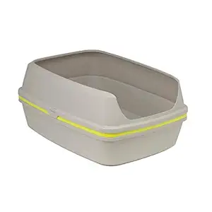 Moderna Lift to Sift Cat Litter Tray Gray + Lemon Yellow (57 X 43 X 27 cm), 1 Count