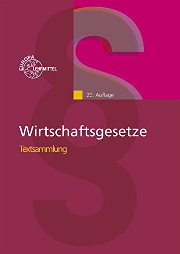 Wirtschaftsgesetze Textsammlung