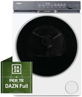 Haier X Serie 9 Asciugatrice 9 Kg a Pompa di Calore, Libera Installazione, Classe C, Ultra Sense 3D Tech, Ultra Reverse Drum, Wi-Fi e App hOn, Filtro 3in1, 84.5x59.5x68.4 cm, Bianca – HD90-CQ387U1-IT