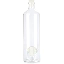 Bouteille Balvi Anémone Botanique Bleu - Verre Borosilicate Soufflé Main 1L - Bouchon étanche - Idée Cadeau Déco