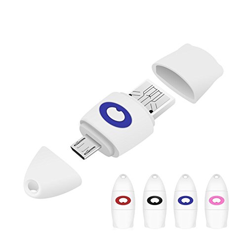 BUTEFO OTG TF Kartenleser arbeitet für Samsung Galaxy S6 / S6 Edge / Edge+, Note 5, Note 4 / Edge, Nexus 6, HTC M9, Xperia Z3 / Z2, Moto X und mehr Android-Handys, Tablets (Blau) - 2