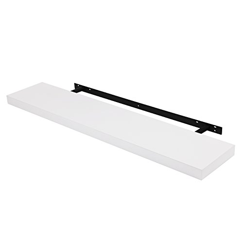 Songmics 80 cm Wandboard Wandregal Regal Büroregal Belastbarkeit 15 kg weiß LWS18W - 5