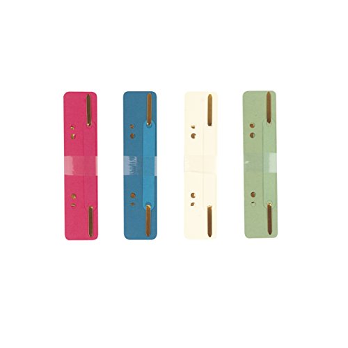 Herlitz 9977612 Heftstreifen aus Karton 3,4 x 15 cm, 25 Stück, farbig sortiert