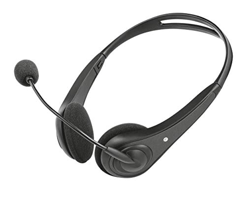 Trust InSonic - Auriculares con micrófono para PC, Color Negro