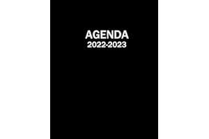 Agenda 2022-2023: Semainier 1 semaine sur deux pages ,24 mois de Janvier 2022 à Décembre 2023 ,format A4.