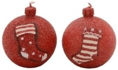 Fantastic Craft Boxed Stocking Balls Candles, 2-1/2-Inch, Set of 2