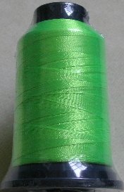 Maschinenstickgarn 1000 m apfel grün 100 % Polyester 40er (0,004 Euro/m)