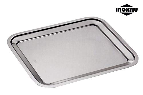 Inoxriv S.P.A 162352 Vassoio Bar Inox Rett.Dribling Cm35, Mix