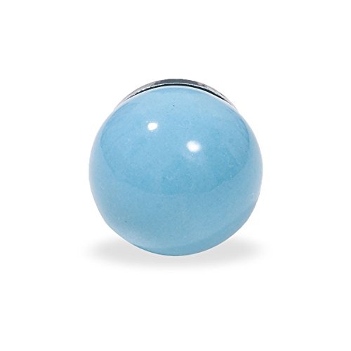 Preisvergleich Produktbild Möbelknopf Ball hellblau uni