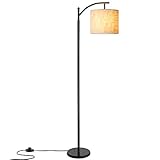 lamparas de pie para habitacion ★DISEÑO: Esta lámpara es ligera, pesa solo 12.72 libras. Los postes y la pantalla de la lámpara Knock-Down se ensamblan fácilmente para su almacenamiento y fácil transporte. La base de metal con pesas garantiza la seguridad y la estabilidad. Y el cómodo interruptor de encendido / apagado le permite encender o apagar la lámpara fácilmente con el pie.