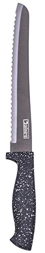 culinario Brotmesser 32 cm Titanium veredelte Klinge, Griff in schwarzer Granit-Optik