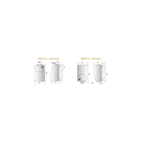 Ariston Warmwasserspeicher Boiler ARKS 5 U Untertisch 5 Liter 2000W 230V - 2