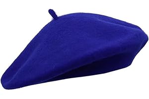 reshmena® Adult Beret Hat Women French Style Wool Beret Hat Plain Classic Color Beret Hat, Unisex Soft Warm Outdoor Vintage Artist Hat Beanie Unisex Hat